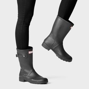 Hunter Original Short Boot in Matte Black